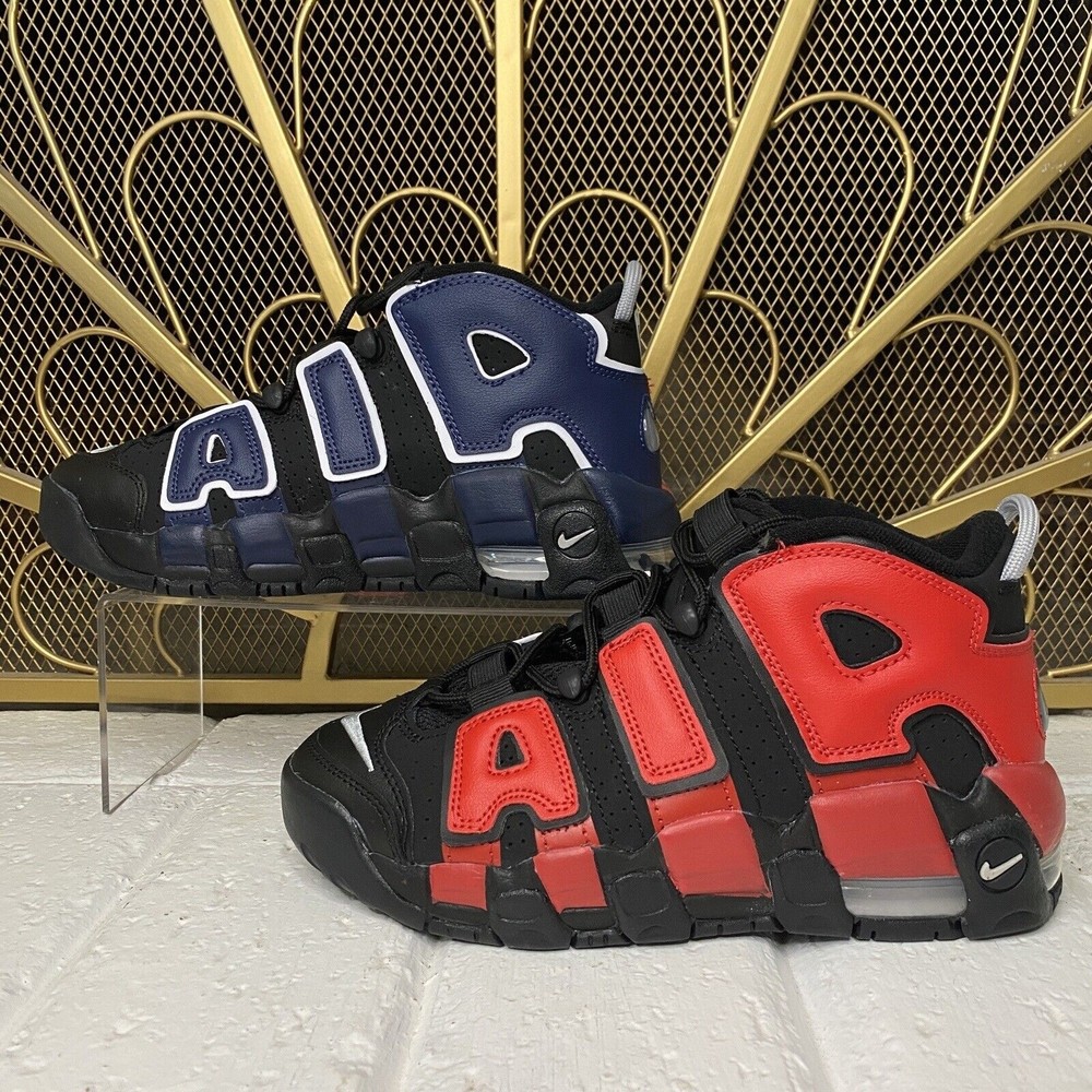 Nike Air More Uptempo 96 Shoes DM0017-001 Youth Size 4.5 | Sz 6 Women's Blue Red